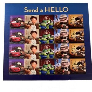 RARE Disney Pixar “Send a hello” stamps BRAND NEW